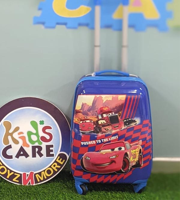 Mc Queen Cars 4 Wheels Children Kids Luggage Travel Bag / Suitcase 16 Inches