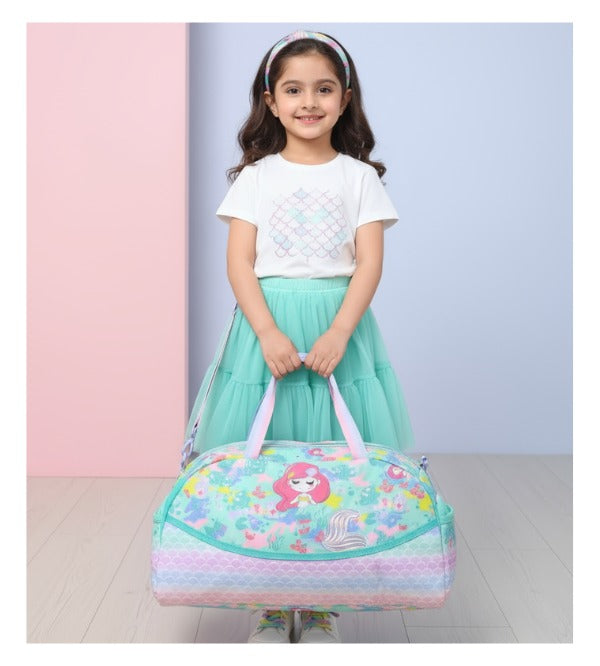 Mermaid Design Duffel Bag for Kids – Durable, Spacious & Sparkly Travel Handbag
