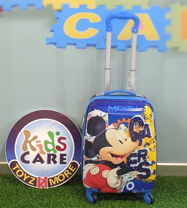 Mickey Mouse 4 Wheels Children Kids Luggage Travel Bag / Suitcase 16 Inches