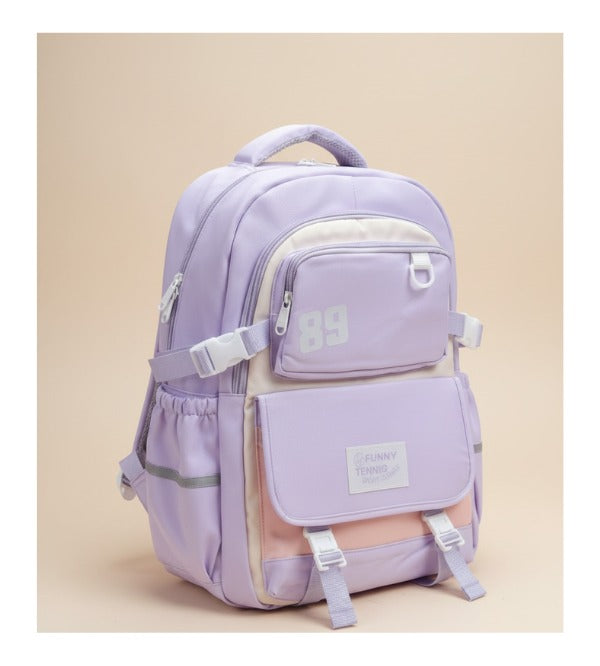 Premium Purple School Bag & Travel Backpack – Spacious 18-Inch Backpack for Grade 6+ (579#)