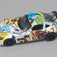 Printed Multicolor Matte Finished Alloy Pull Back Model Toy Car (3621A)