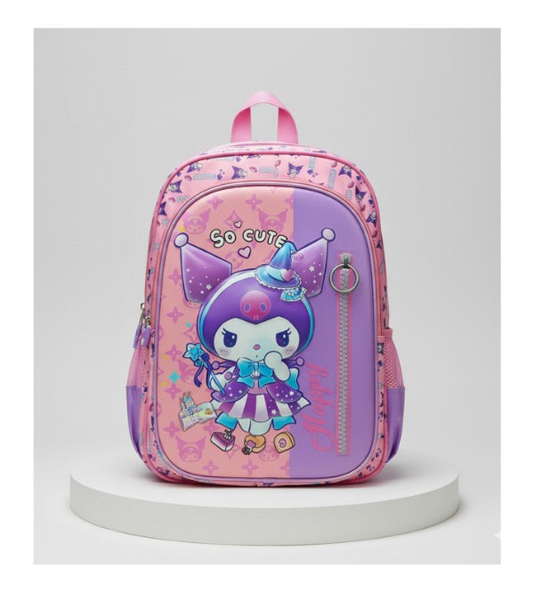 Kuromi 3D School Bag – Large 17 Inch | Durable & Spacious Backpack for Girls | Grade 3 and 4 (1707)
