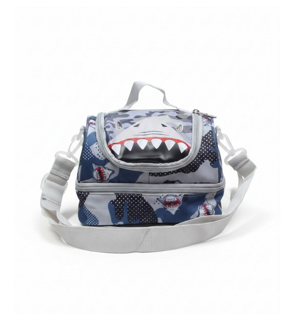 Shark Design Two Compartment Insulated Lunch Bag for Kids – Grey – Kids ...