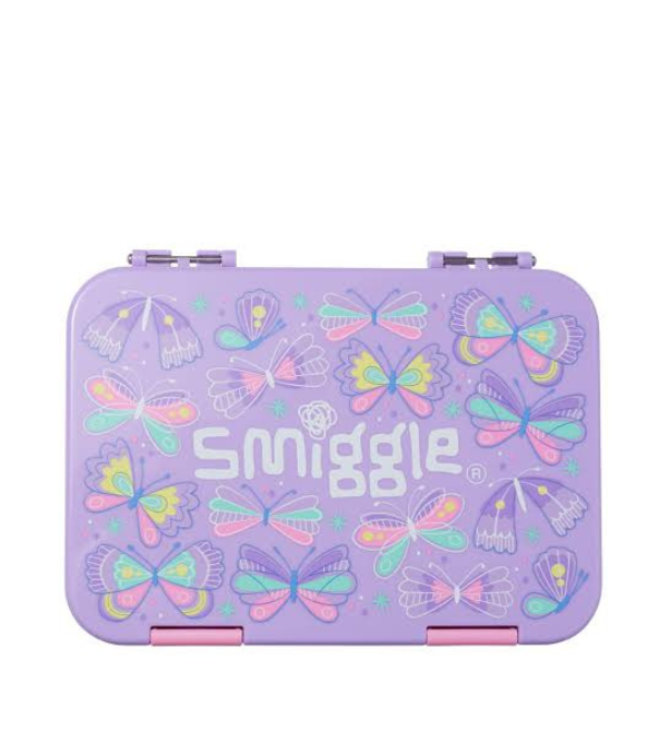 Smiggle Butterfly Medium Bento Lunch Box for Kids – BPA-Free, Durable & Eco-Friendly