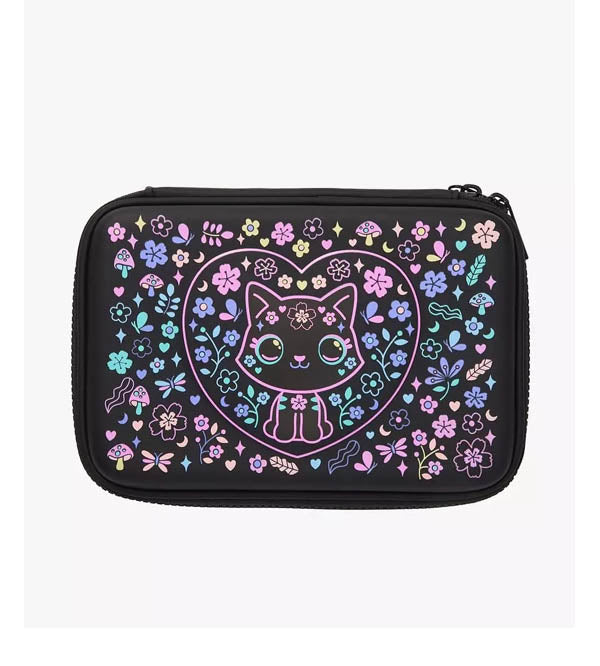 Smiggle Cat 3D Stationery Pouch / Organizer | Black (374819)