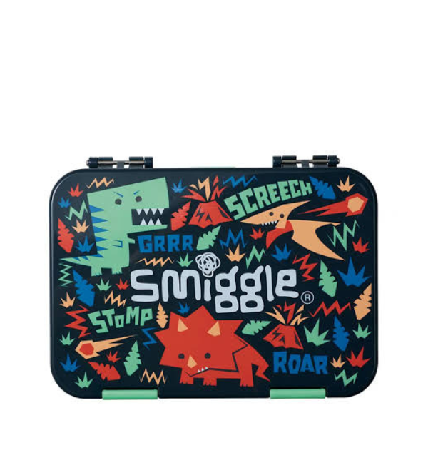 Smiggle Dinosaur Roar Medium Bento Lunch Box for Kids – BPA-Free, Durable & Eco-Friendly (444253)