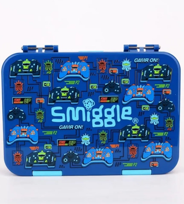 Smiggle Game On Medium Bento Lunch Box for Kids – BPA-Free, Durable & Eco-Friendly (398642)