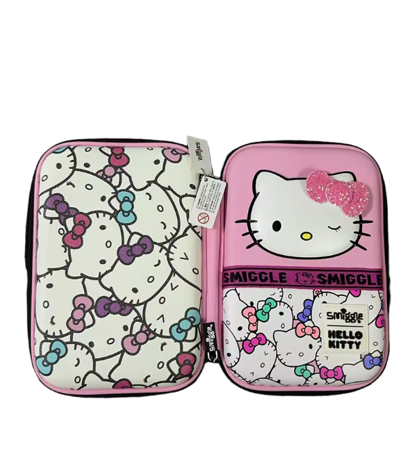 Smiggle Hello Kitty 3D Stationery Organizer Pouch – Premium Quality, Durable & Cute – Kids Pencil Case – 6 x 8.5 inches (235175)