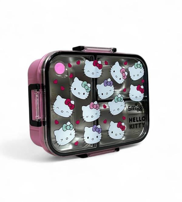 Smiggle Hello Kitty 3 Portion Stainless Steel Lunch Box – Leak Proof, 750ml (SM262198)