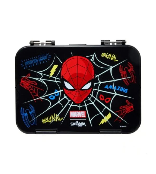 Smiggle Marvel Spider Man Medium Bento Lunch Box for Kids – BPA-Free, Durable & Eco-Friendly (115676)