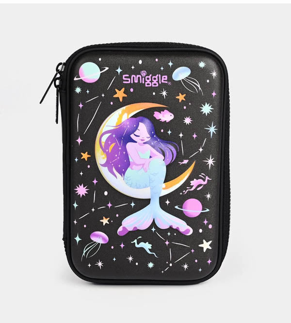 Smiggle Mermaid 3D Stationery Pouch / Organizer | Black (374819)