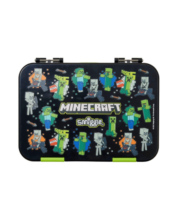 Smiggle Minecraft Medium Bento Lunch Box for Kids – BPA-Free, Durable & Eco-Friendly (577584)