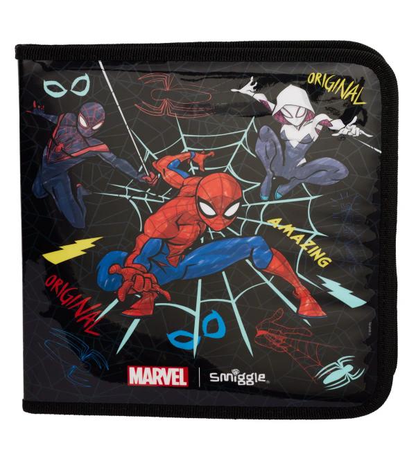 Smiggle Marvel Spider-Man Zip It Pencil Case – Complete Stationery Set for Kids (712554)