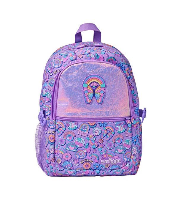 Smiggle Rainbow Butterfly Kids School Bag & Travel Backpack – 16 Inches (638358)