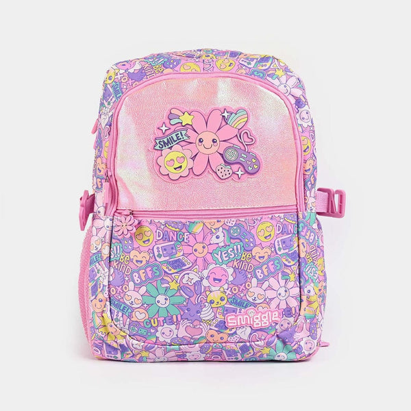 Smiggle Smile Flower Kids School Bag & Travel Backpack – 16 Inches