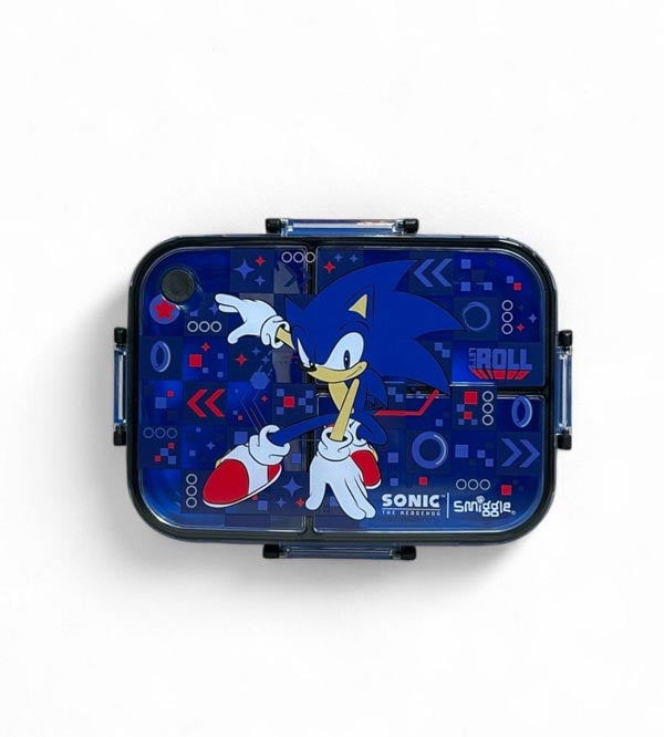 Sonic the Hedgehog 3 Portion Lunch Box – 1200ml Leak-Proof, BPA Free Kids Lunch Box with Spoon (SM254098)