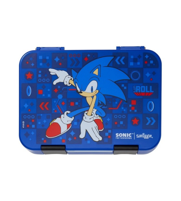 Smiggle Sonic The Hedgehog Medium Bento Lunch Box for Kids – BPA-Free, Durable & Eco-Friendly (116535)