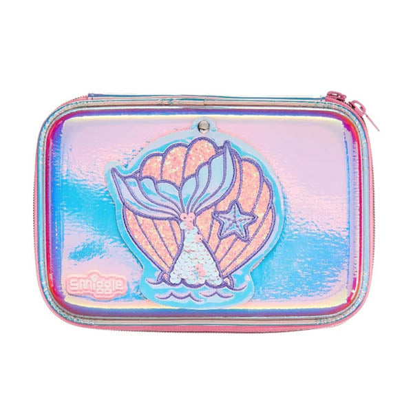 Smiggle Mermaid 3D Stationery Organizer - Kids Desk Storage & Pencil Case (6x8.5")