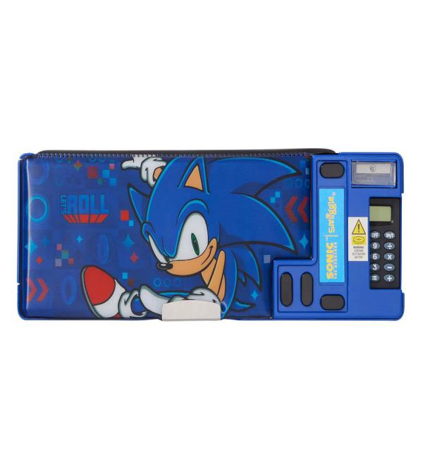 Smiggle Sonic The Hedgehog Pop Out Pencil Case – Multi-Feature Stationery Box for Kids (120562)