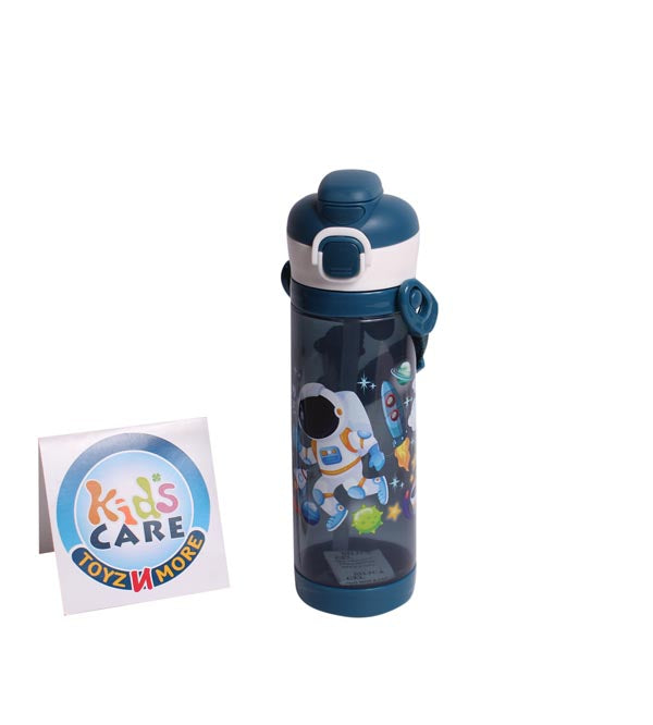 Space World Astronaut Themed Dual Option BPA Free 450 ml School Water Bottle (NPC-450)