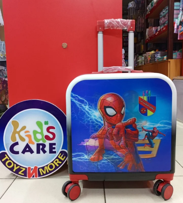 Spider-Man Kids Travel Suitcase | 3D Lenticular Magical Image | Durable Lightweight Trolley Bag with Number Lock & 360° Wheels