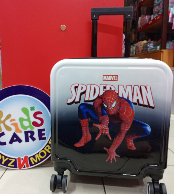Spider-Man Kids Travel Suitcase with Number Lock – Durable & Lightweight 4-Wheel Marvel Trolley Bag