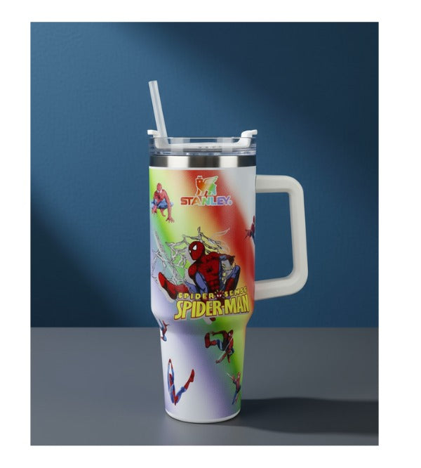 Spider Man Stainless Steel Stanley Tumbler with Straw – 40 oz