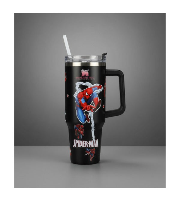 Spider Man Stainless Steel Stanley Tumbler with Straw – 40 oz