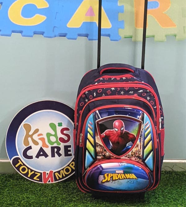 Spider Man Themed School Trolley Bag for Grade 3 to Grade 6 (T18125)