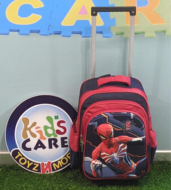 Spider Man Themed School Trolley Bag for Grade 1 & Grade 2 (16030)