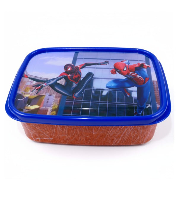 Spider-Man Three Portion Bento Lunch Box for Kids – Plastic, 7.5 x 5.5 Inches (2015)