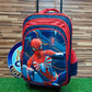 Spider Man Themed School Trolley Bag for Grade 1 & Grade 2 (16030)