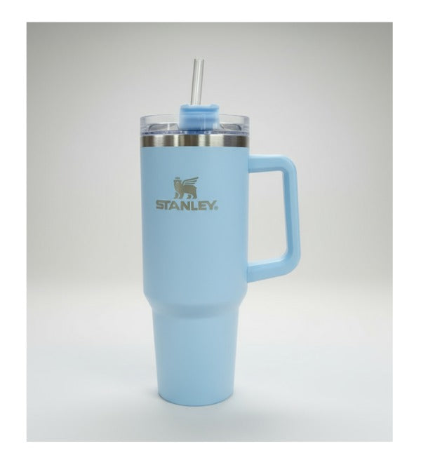 Stanley Quencher 40 oz (1.18L) Sky Blue Stainless Steel Tumbler – Premium Insulated Water Cup
