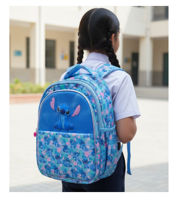 Stitch 3D School Bag for Kids – Cute & Spacious Backpack for Grade 1 to 3 (16188)