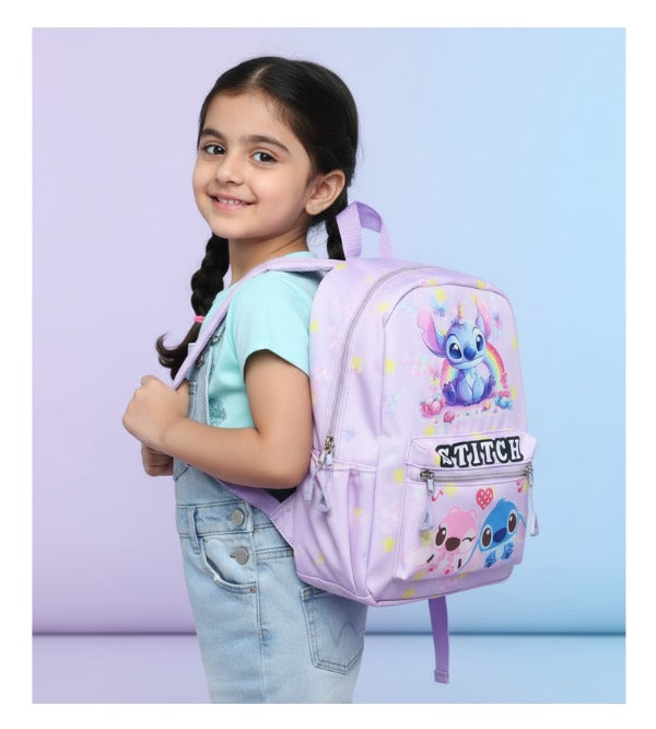 Stitch Theme Backpack for Kids – 6 Colors | Cute Cartoon School & Travel Bag (Z-99)