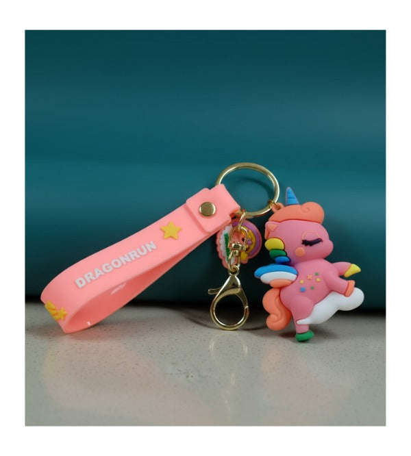 Unicorn Figure PVC Keychain – Cute Unicorn Key Chain for Kids