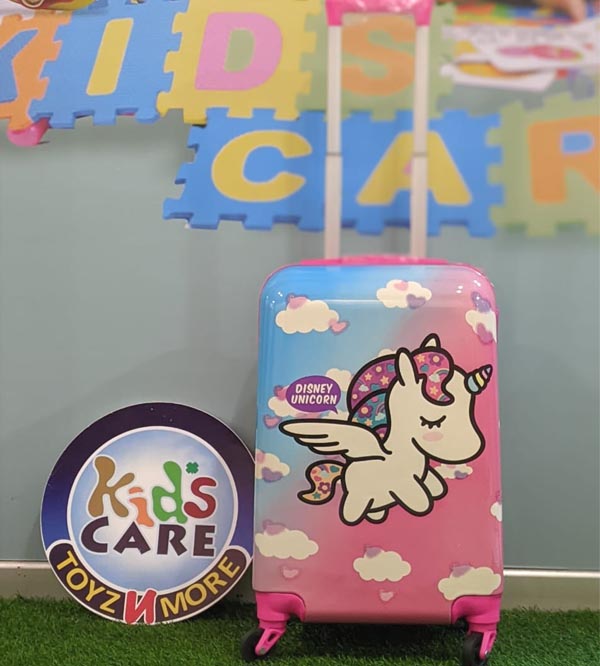 Unicorn 4 Wheels Children Kids Luggage Travel Bag / Suitcase 20 Inches