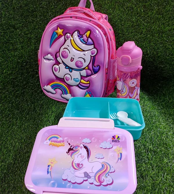 The Ultimate Unicorn Backpack Trio - For Play Group Kids