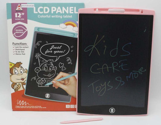 LCD Writing Tablet 12-inch Multicolor Pink (1201C)