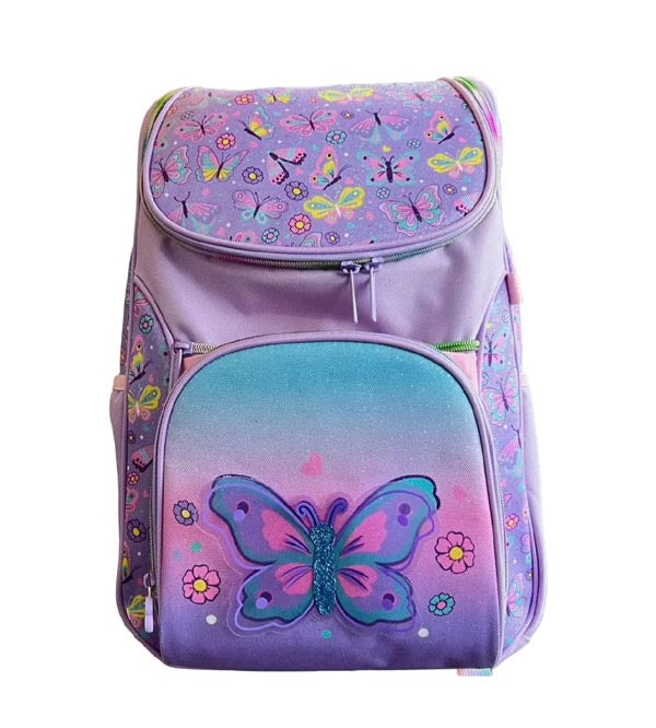 Vest Brand Adorable Butterfly Themed School Bag for Girls – Spacious Backpack for Grade 1 & 2 (U2122)