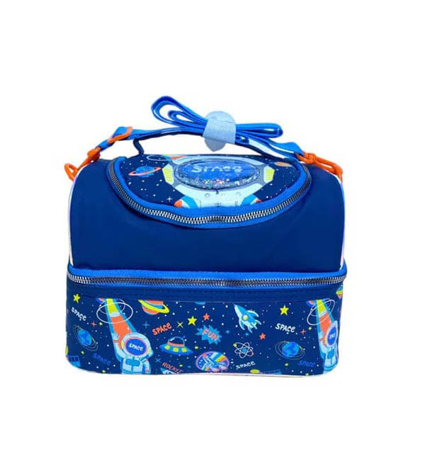 Vest Brand Astronaut Space World Themed Two Compartment Insulated Lunch Bag (U2058)