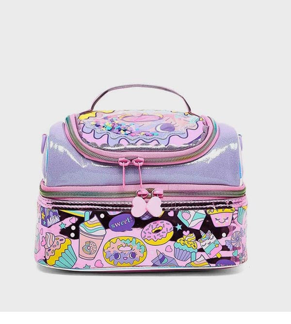 Vest Brand Cupcake Two-Compartment Insulated Lunch Bag for Kids – Cute, Durable & Washable