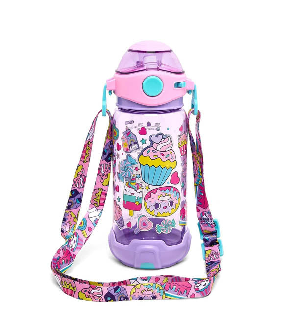 Vest Brand Cupcake Themed Water Bottle – Cute, Durable & Kid-Friendly (U2051)