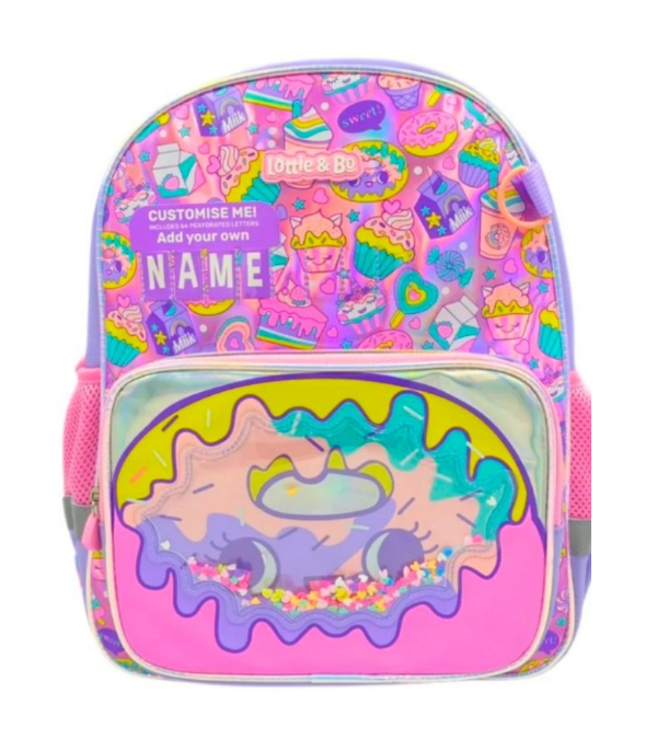 Vest Brand Cupcakes & Donuts Kids School Bag with Name Customization – KG 1 & KG 2 (U2021)