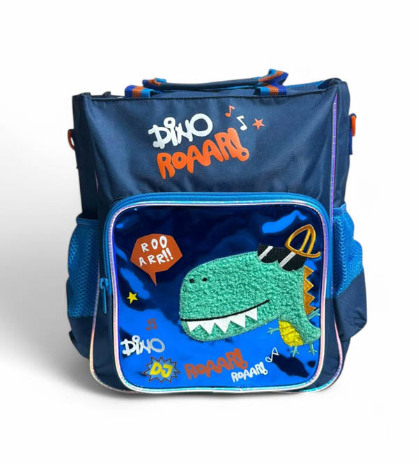 Vest Brand Dinosaur Tote Bag for Kids & Moms - Premium Quality Multi-use Handbag (10.5" x 12.5") (U2093)