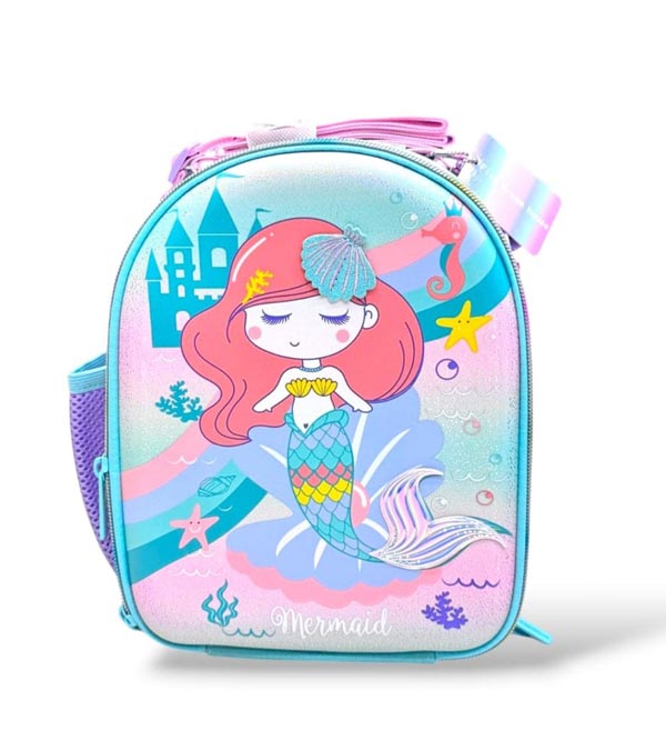 Vest Brand Mermaid Themed Insulated Lunch Bag – Two Compartment, Hand & Cross Body (U2119)