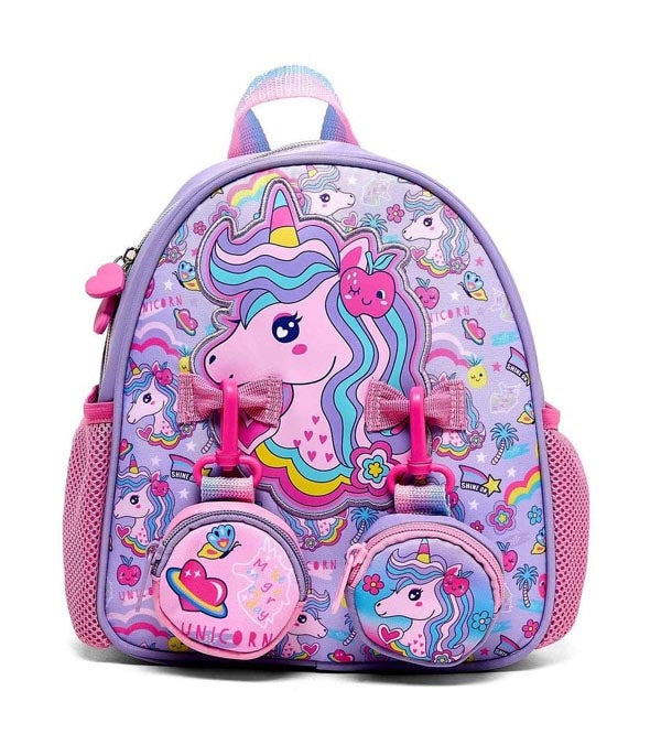 Vest Brand Unicorn Theme Small Backpack for Kids – Playgroup & Travel Bag (U2054)