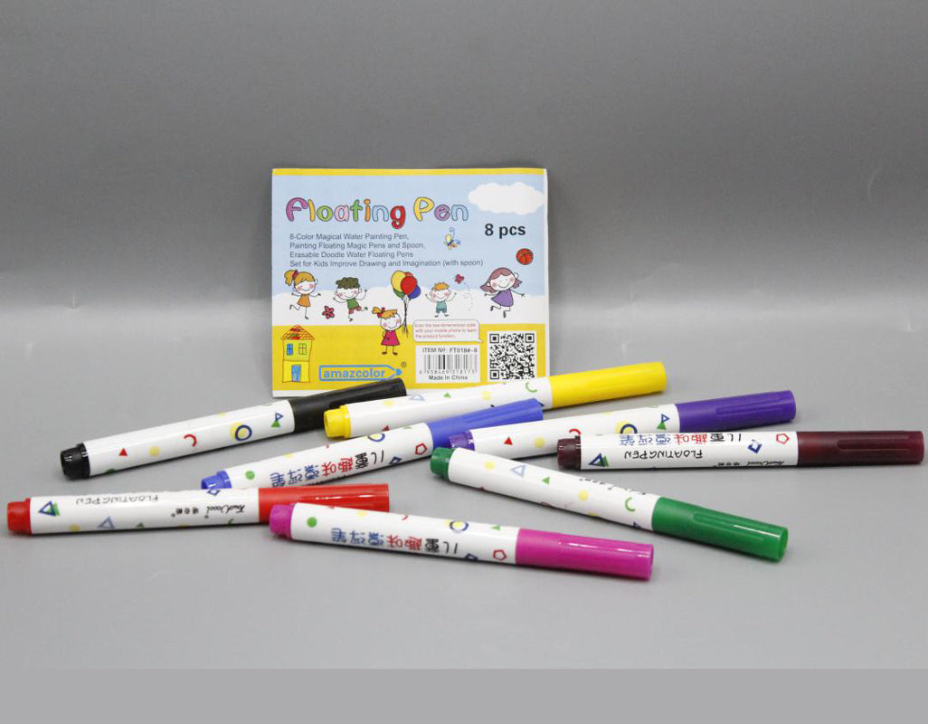 Water Painting Pen, 8 Colors Floating Ink Pens, Painting Floating Marker Pens for Kids