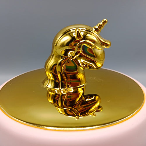 Load image into Gallery viewer, Unicorn Ceramic Mug With Unicorn Figure on Lid (G-29B)
