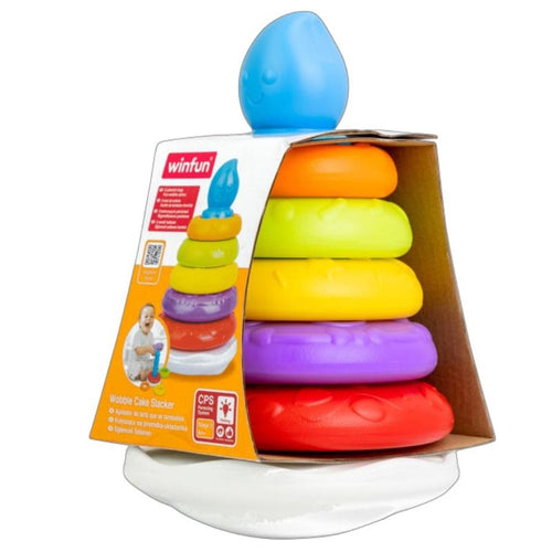 Load image into Gallery viewer, Winfun Wobble Cake Stacker (000774)
